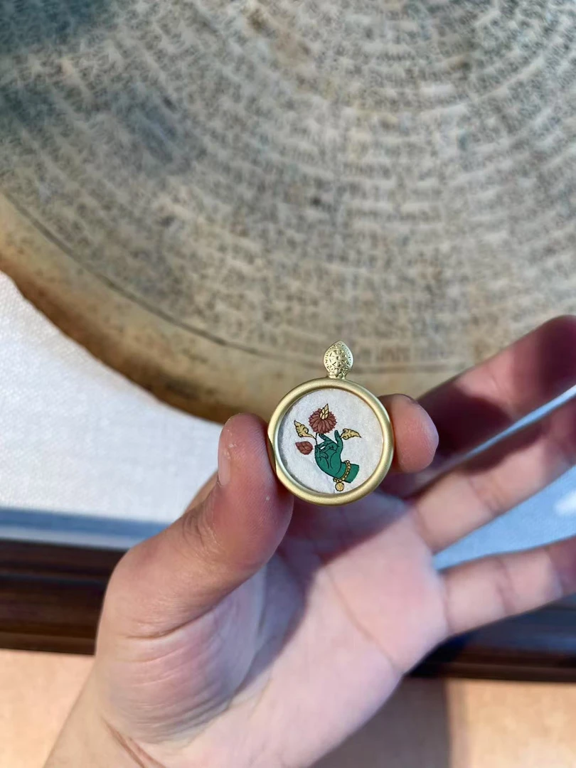 纯手绘唐卡2.0藏卡系列纯矿物颜料拉萨直发（嘎松作品系列）