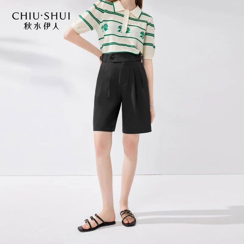 【大瑶专属】秋水伊人设计感中高腰休闲裤时髦小624203A080260