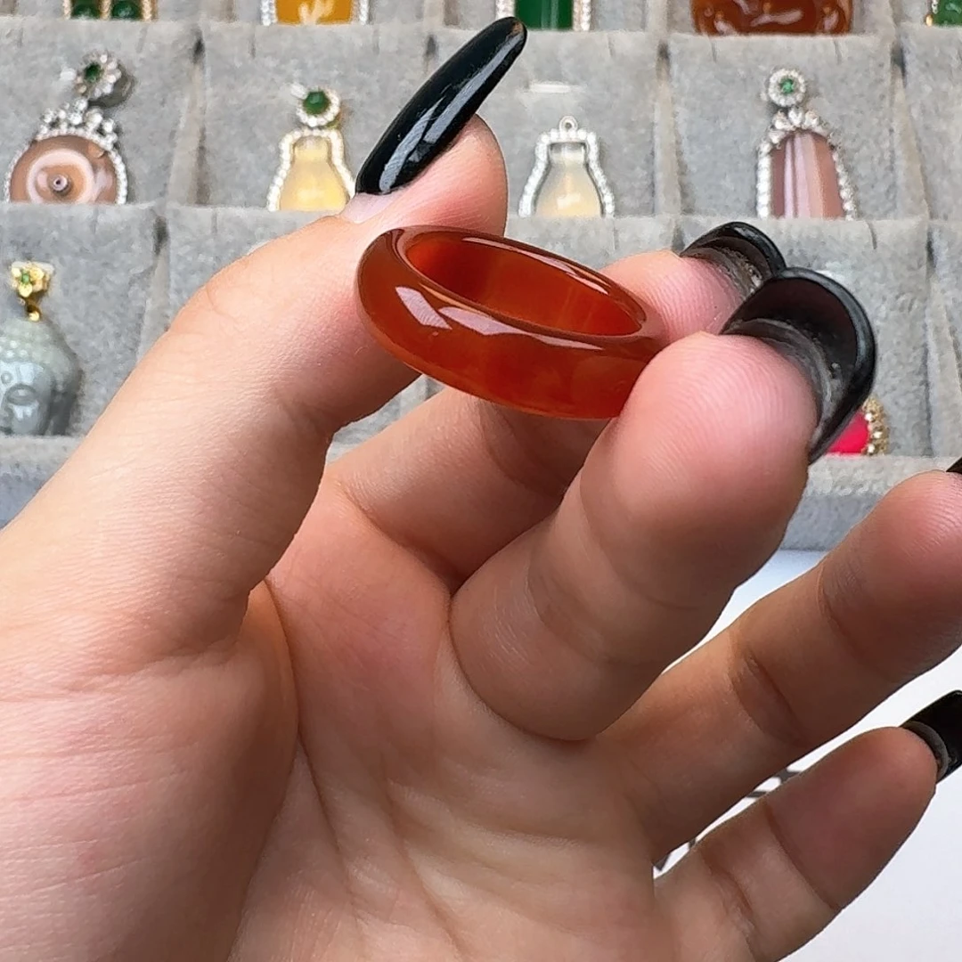 玛瑙/玉髓戒指未镶嵌