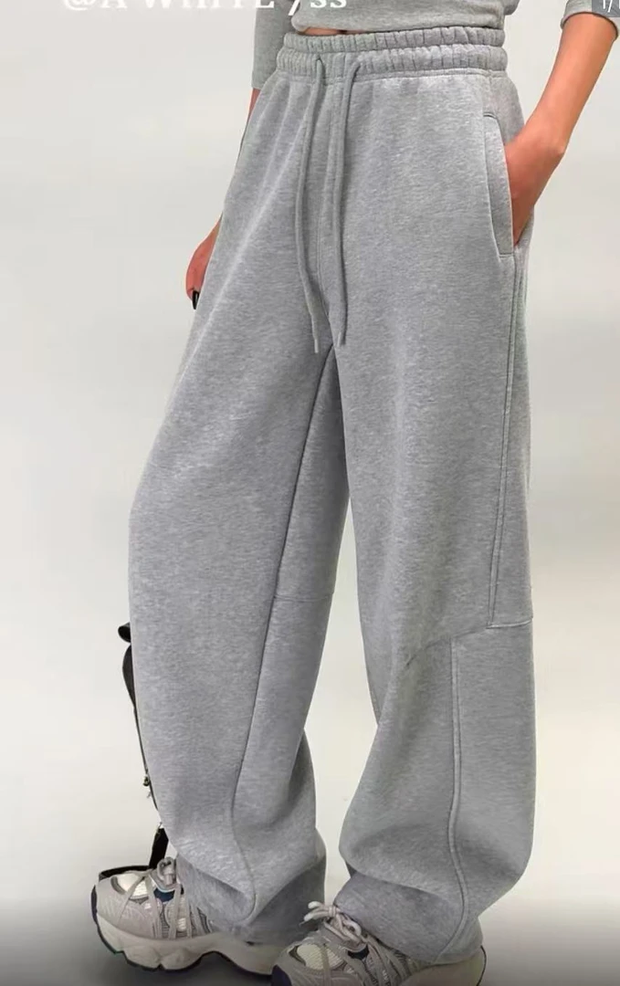 【思雅】492加绒直通裤子