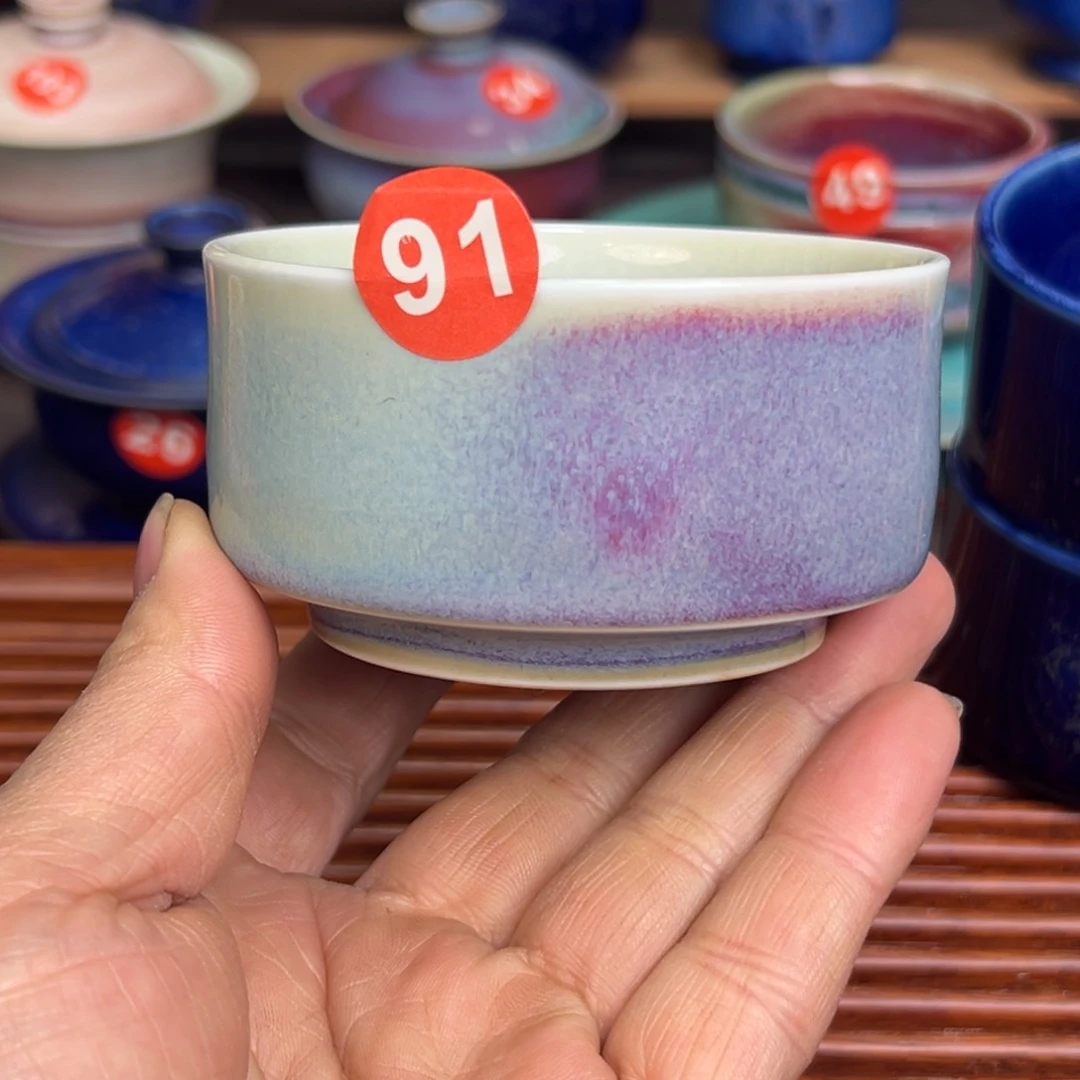 手工制作钧窑茶器