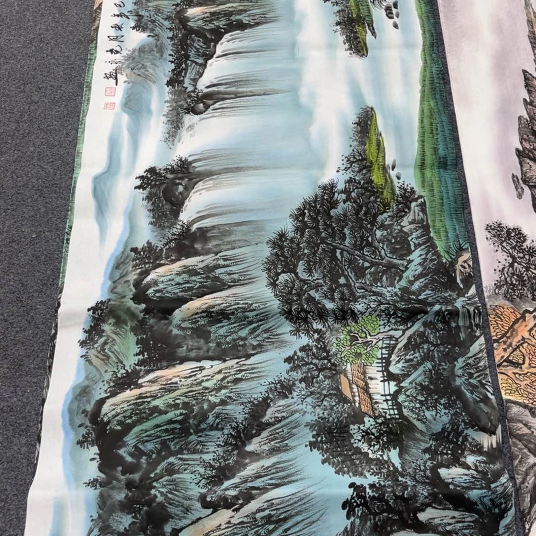 国画国画山水作品