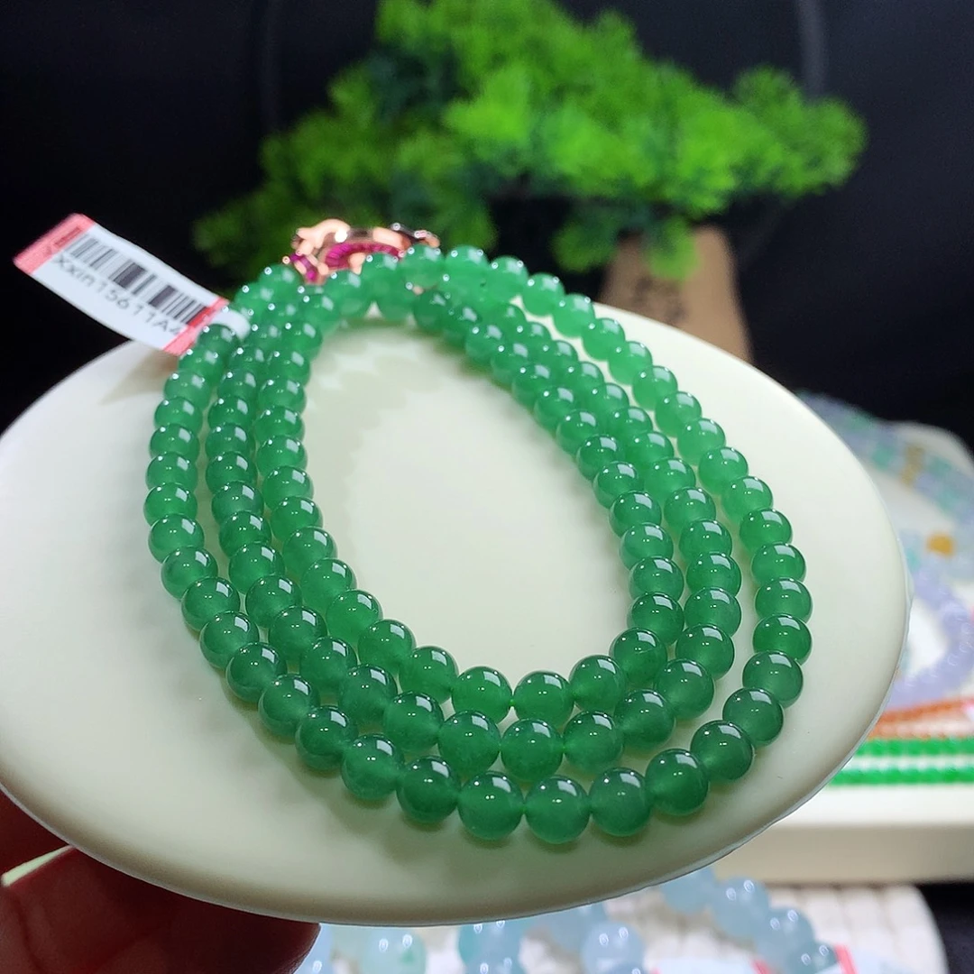 项链未镶嵌翡翠卡6mm
