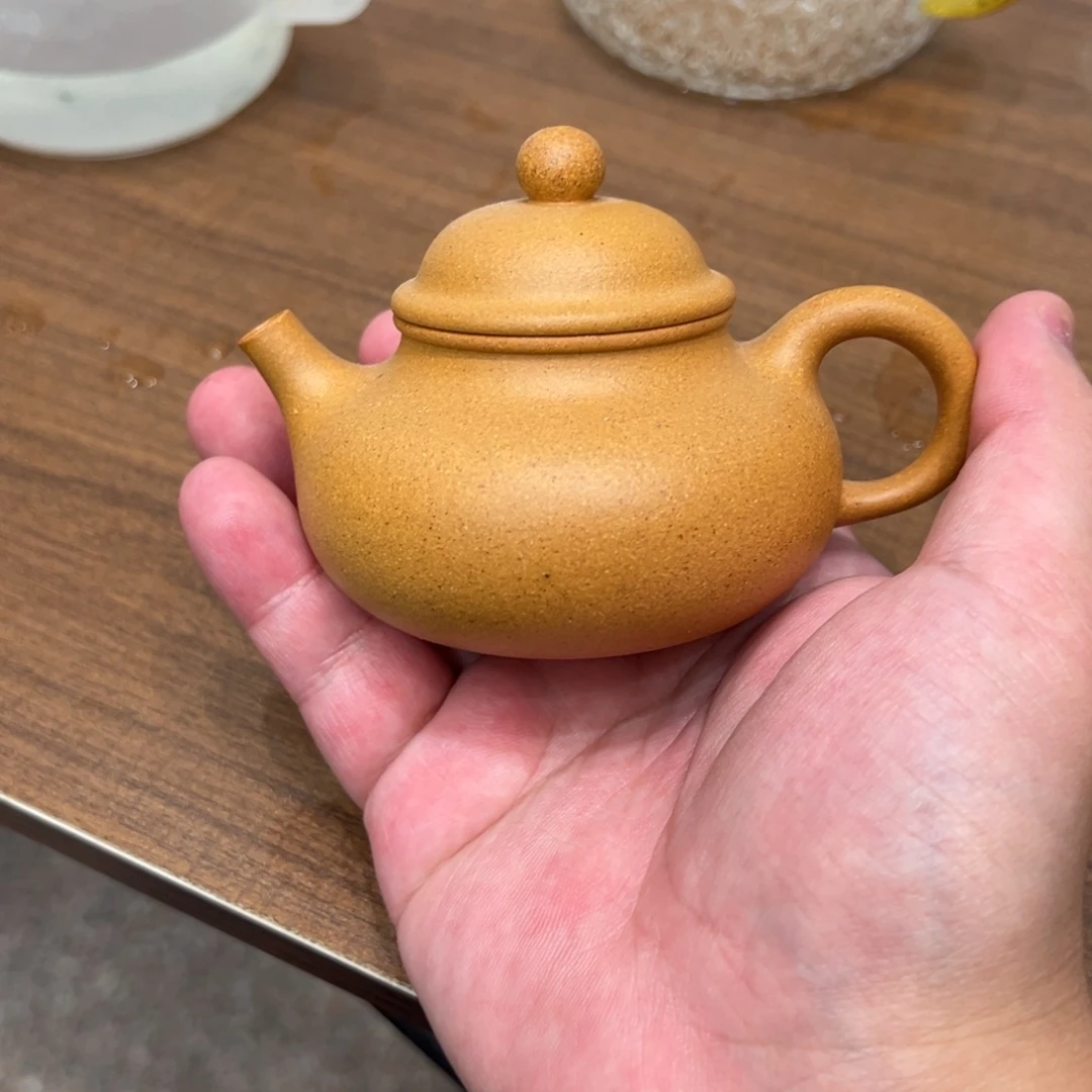 茶壶紫砂110cc黄金段容天
