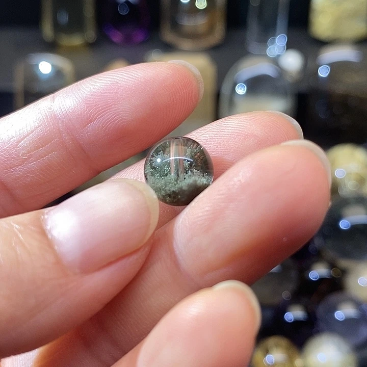 【闪购商品】未镶嵌颈饰水晶莎****o绿幽灵单珠