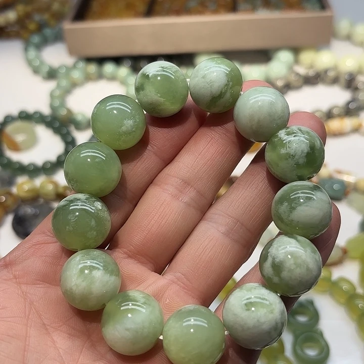 蛇纹石玉未镶嵌岫玉手串18