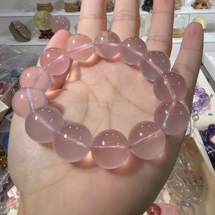 未镶嵌手链水晶莫粉