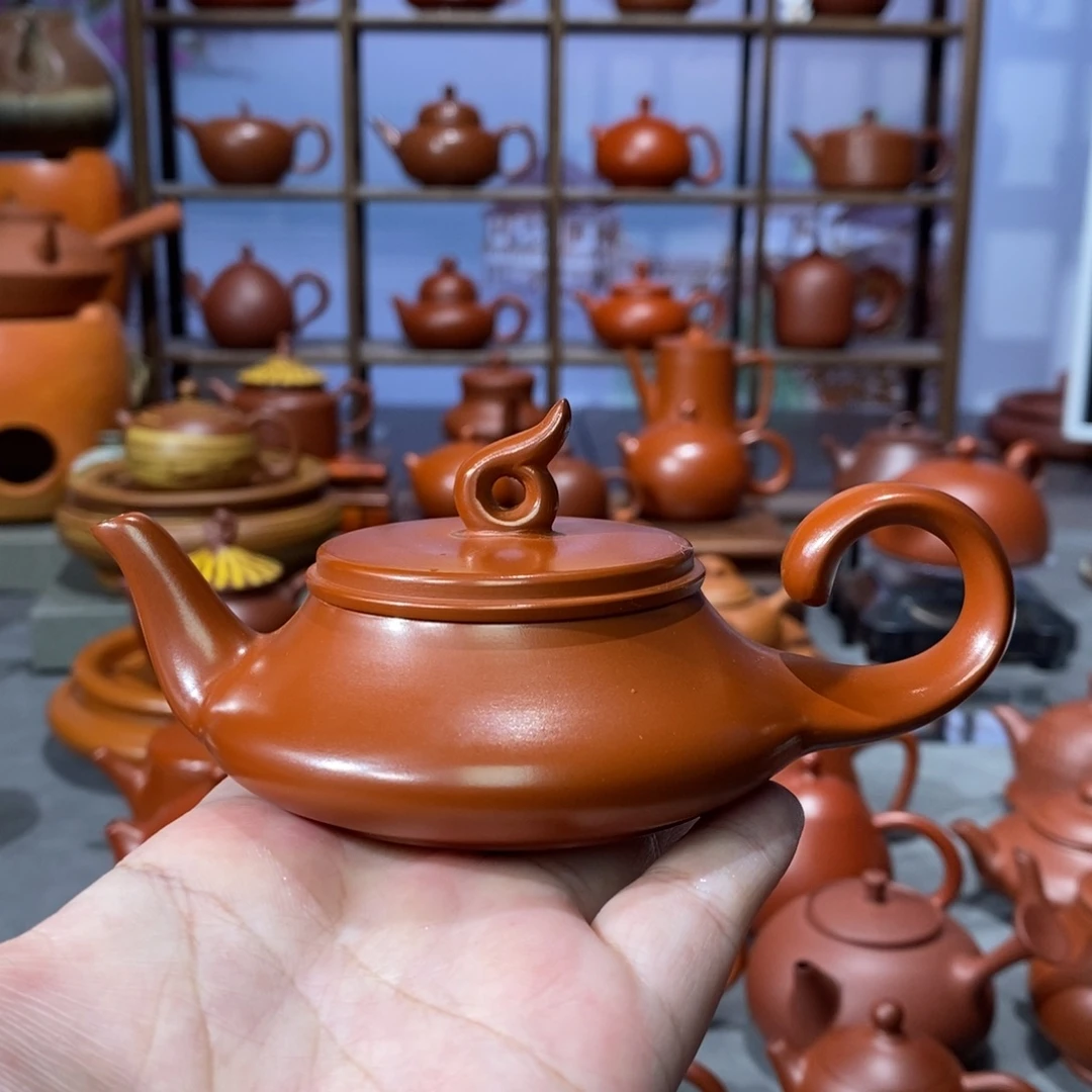 茶壶朱泥吴嘉麒朱泥一帆风顺壶90c