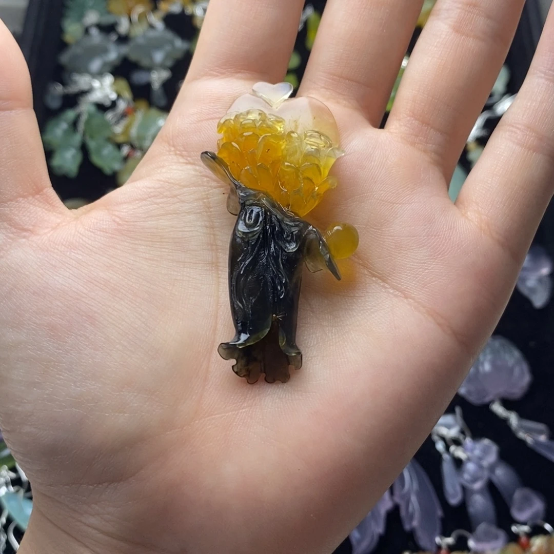 蛇纹石玉未镶嵌耳饰/颈饰
