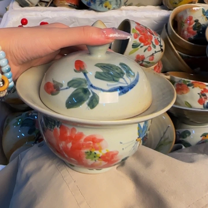 瓷片景德镇陶瓷手工手绘