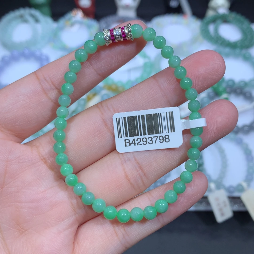 翡翠未镶嵌手串天然