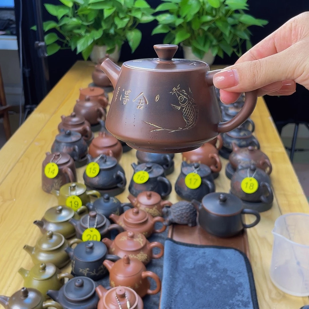 老***孩泥塑福利壶无礼盒
