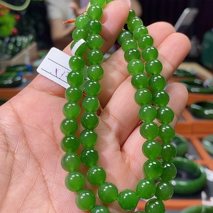 和田玉（碧玉）未镶嵌颈饰项链