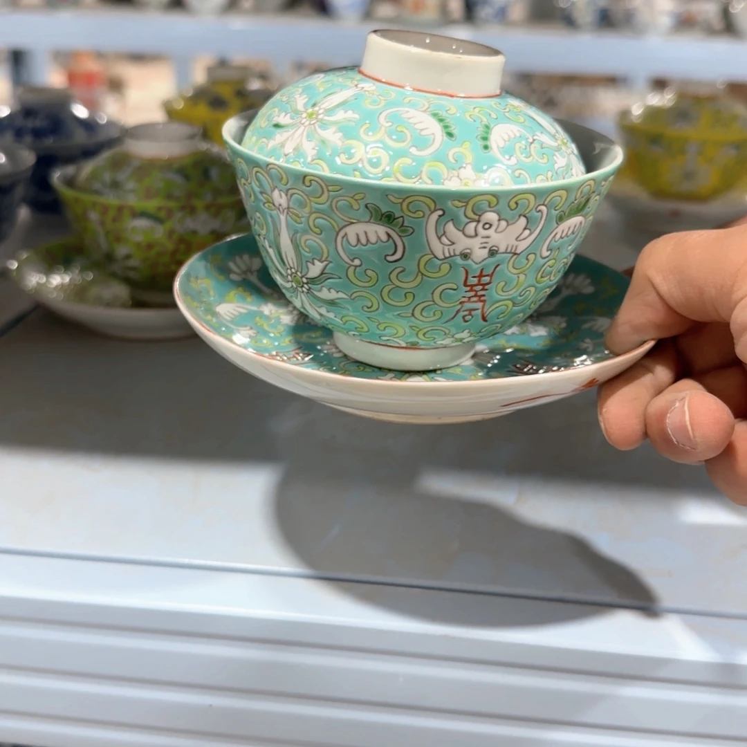 瓷片摆件手绘瓷器全部处理