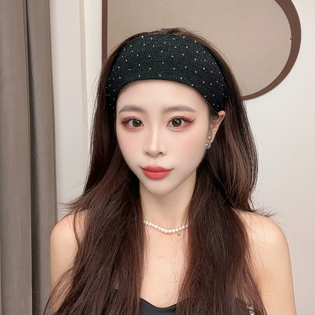 网红超宽发箍韩国遮盖白发碎发带齿防滑显年轻发卡头窟