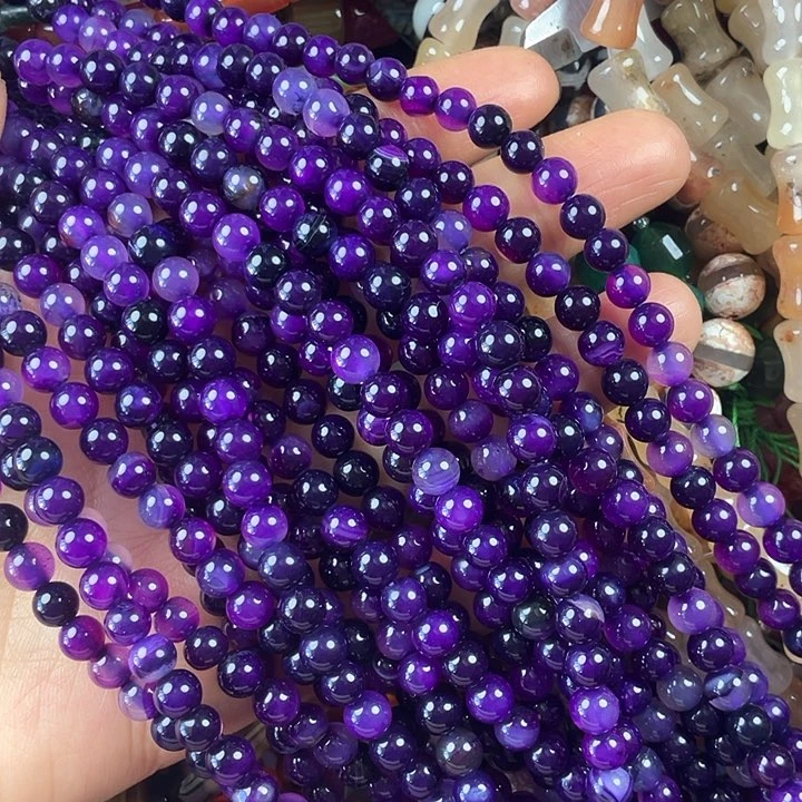 查罗石散珠合金卡6紫玛一条