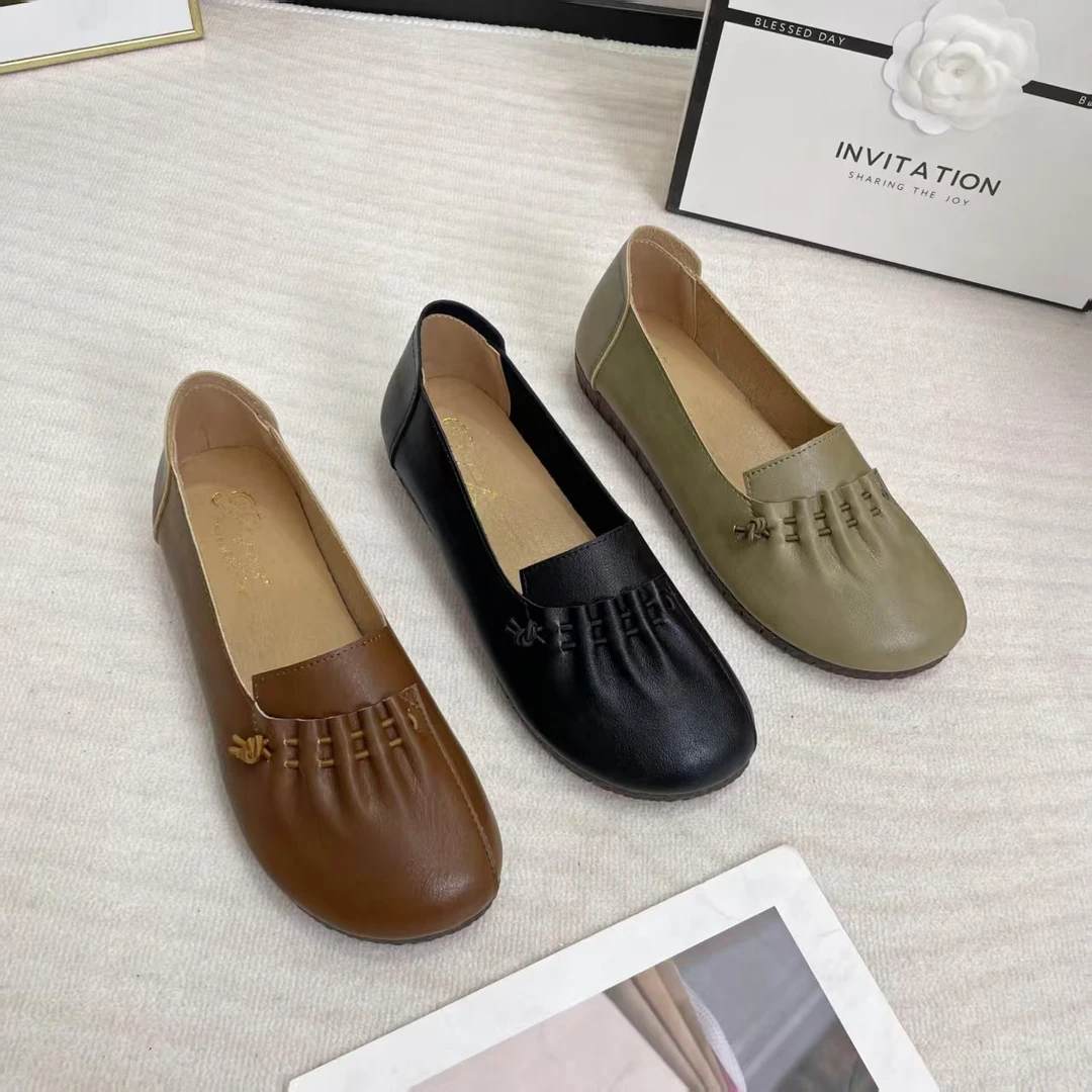 K-7复古舒适百搭软底浅口单鞋