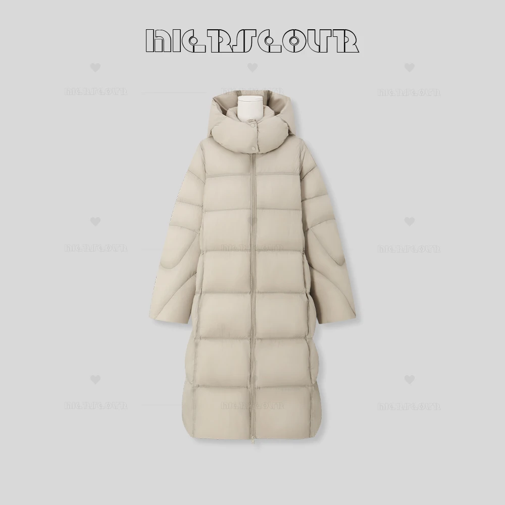 2024冬季新款时尚大泡芙加厚连帽羽绒服580032