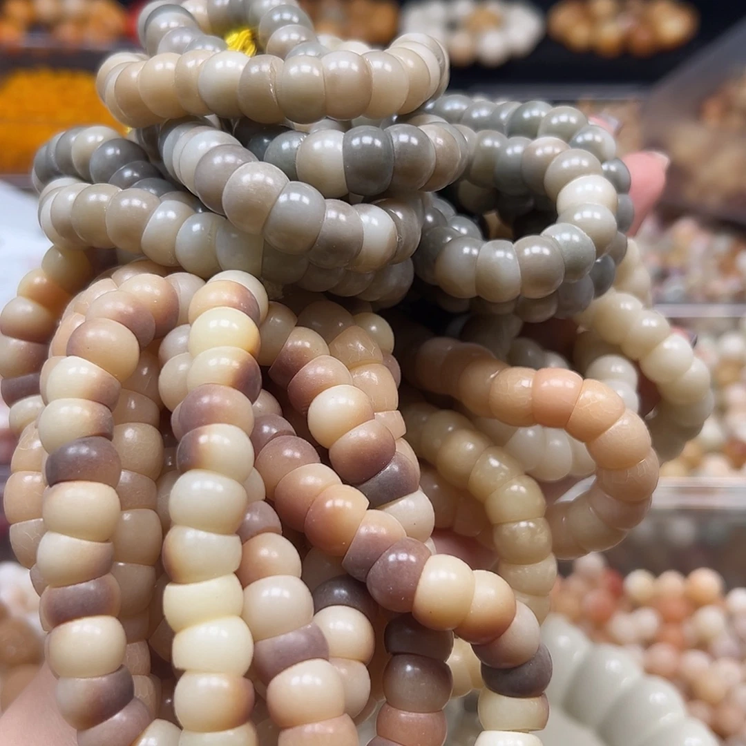 菩提根/象牙果手串瑕疵大肠27条有裂