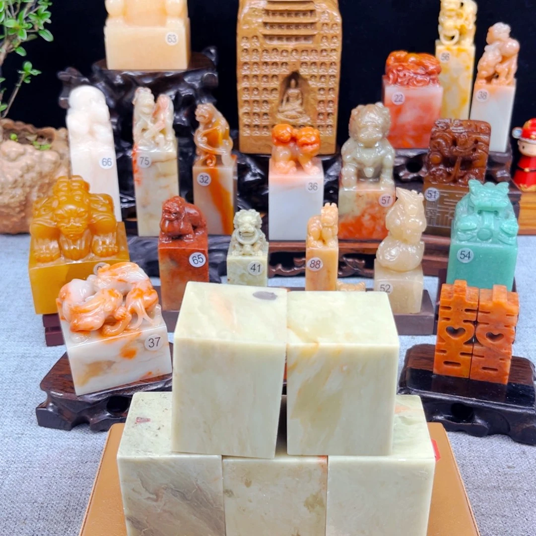 寿山石闪购商品瑕疵料4*4