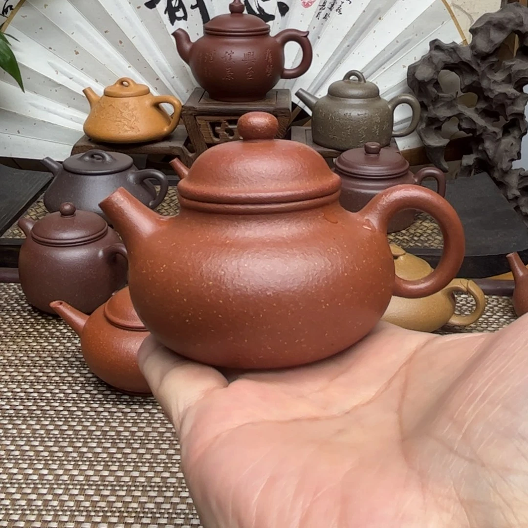 绝***能茶壶紫砂黄龙山宝山纯红降坡泥全手工制作