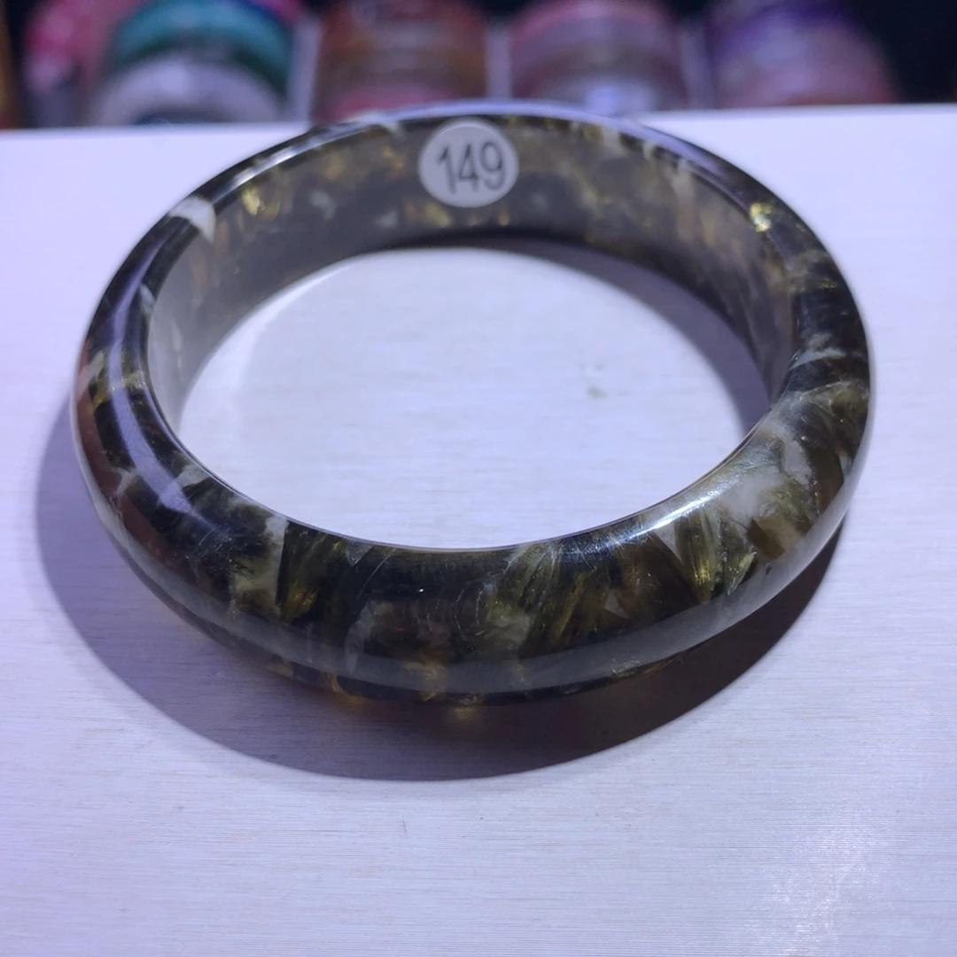 未镶嵌水晶手镯绿祖母56.1圈149