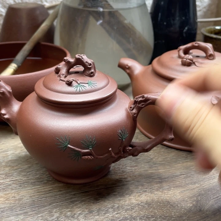 茶壶紫泥微瑕松报春160