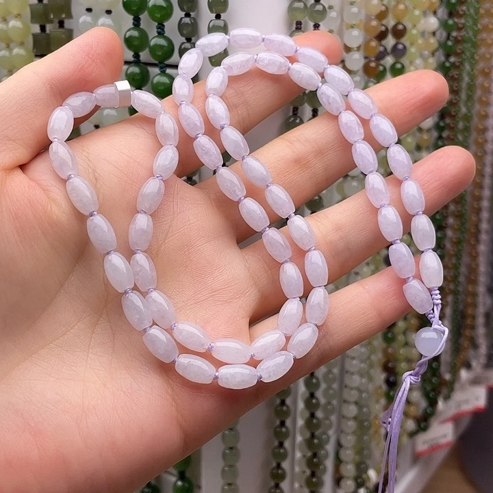 用***2翡翠未镶嵌颈饰项链