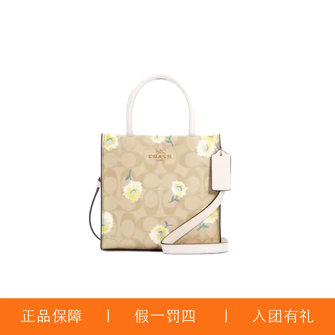 95新 COACH/蔻驰 蔻驰印花琴谱包/H5761/17X17X7