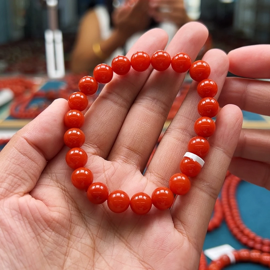 手串未镶嵌南红玛瑙保山传承级南红8