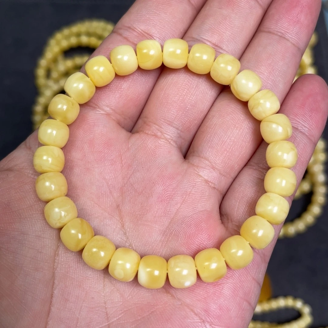 蜜蜡未镶嵌裸石蜜蜡手串8.3mm