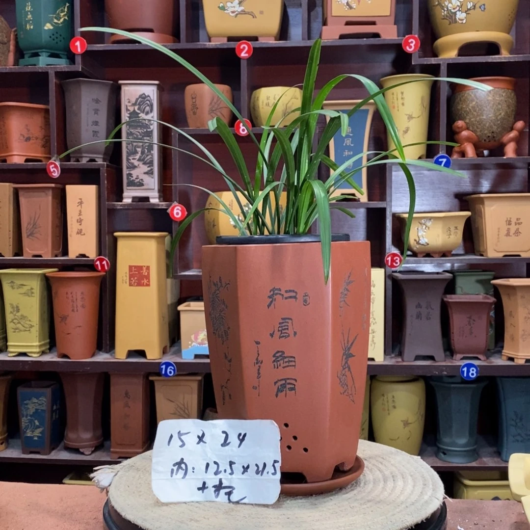 紫砂艺术紫砂花盆