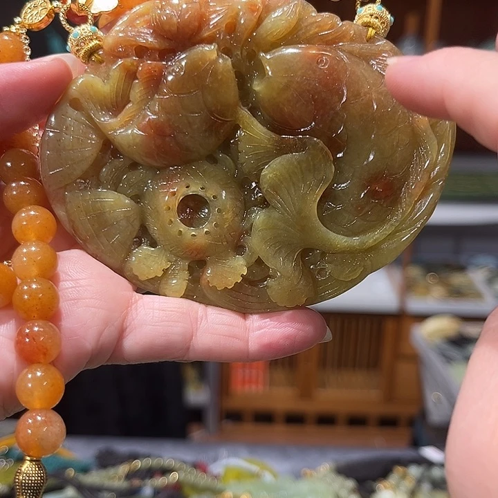未镶嵌岫玉毛衣链