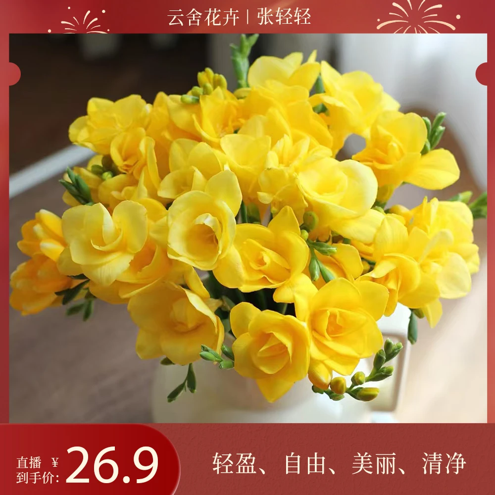 【张轻轻专属】 高品质香雪兰鲜切花带香味桌面花材 花期久温柔干净