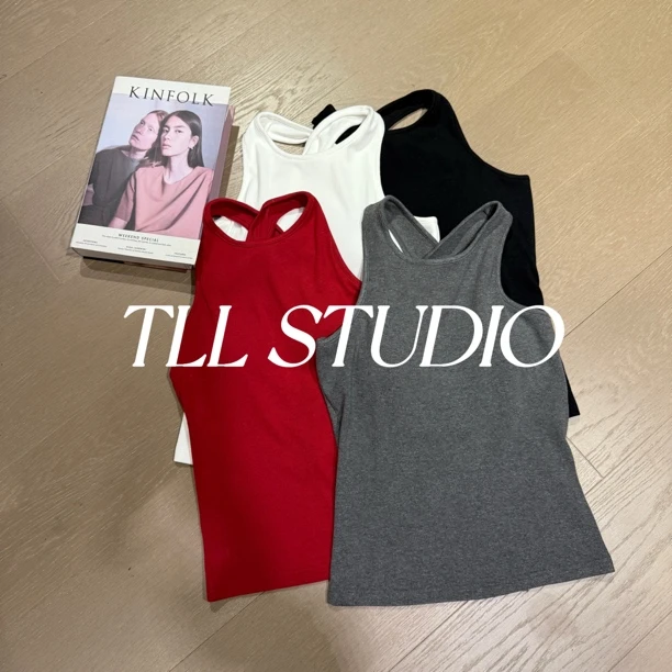 ALIN 25早春新款 露背 时髦 遮副乳 辣妹 内置胸垫 背心