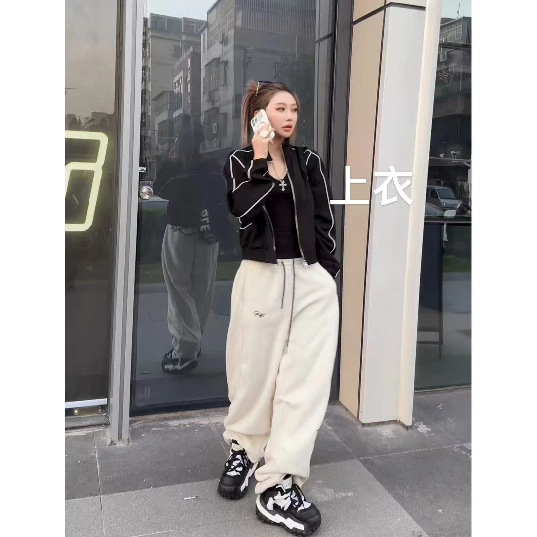 MXFITE潮店秋冬新款时尚线性修身长袖百搭外套(ZHQ52233)