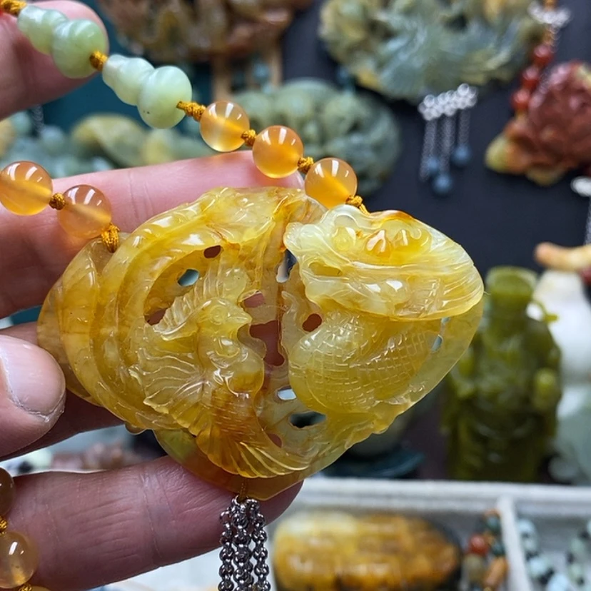 【闪购商品】蛇纹石玉未镶嵌吊坠