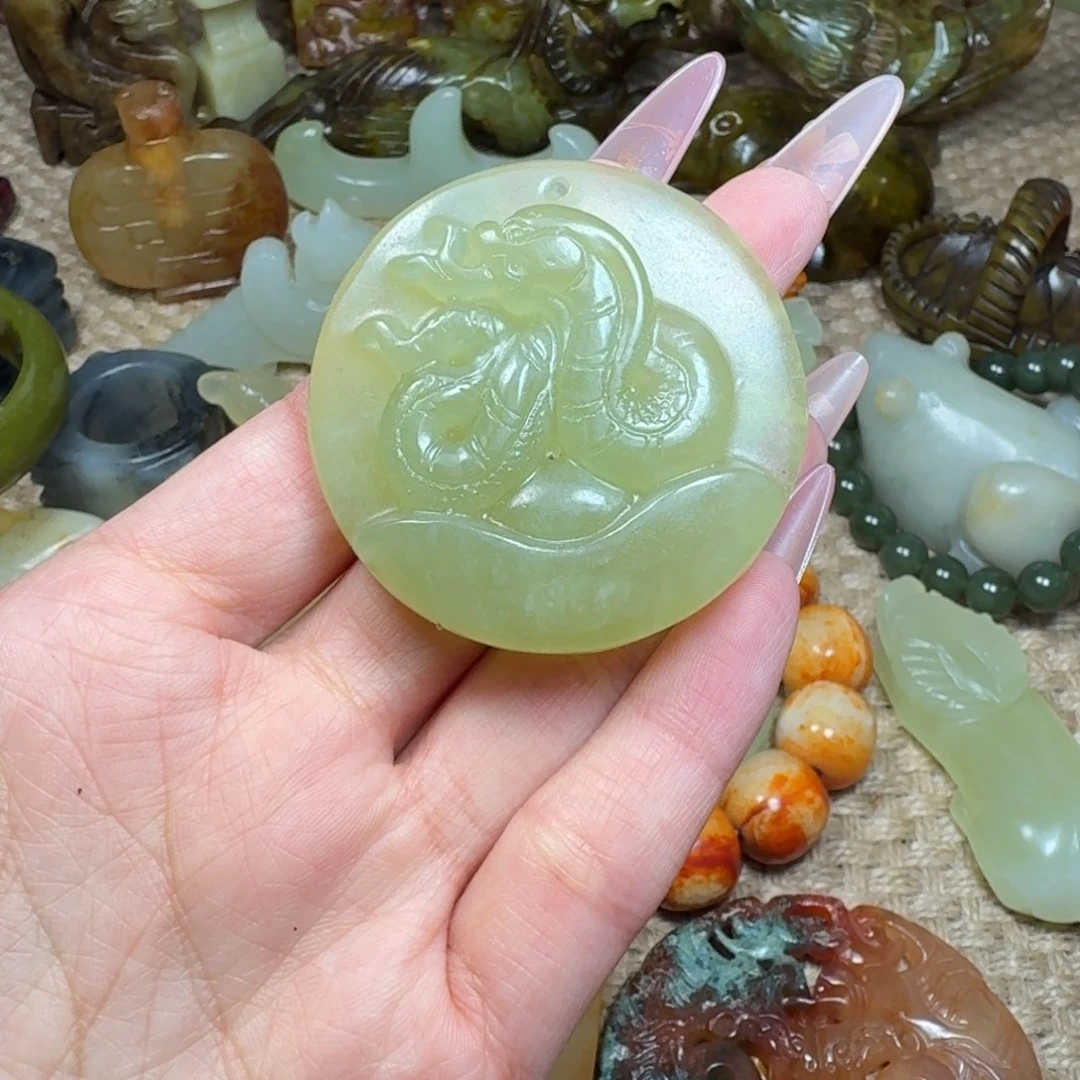 白玉菩提吊坠挂件