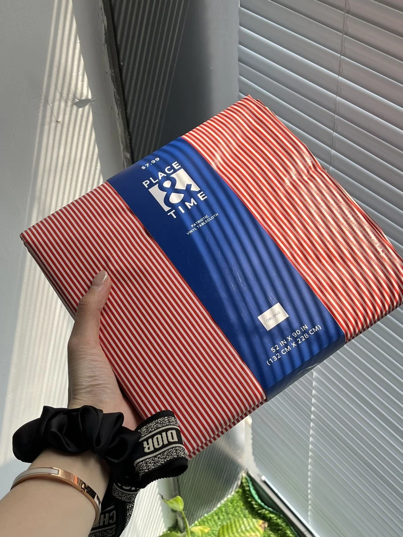 417条纹桌布2个~132cm*228cm