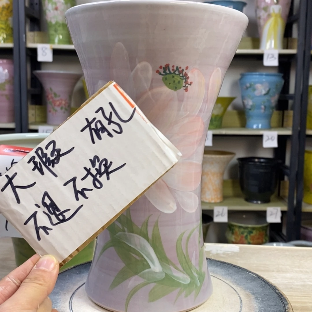 景德镇手工手绘陶瓷花盆