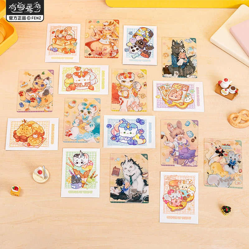 非人哉有兽焉糕点派对系列拍立得盲袋皮皮哥哥周边收藏分子正品