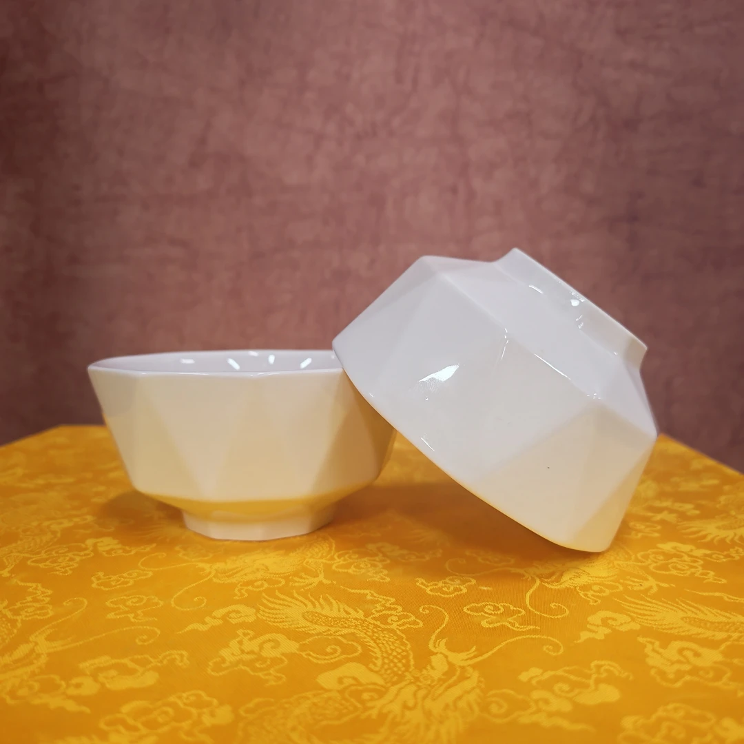 【景德镇】高温陶瓷，茶道钻棱碗瓷流水1