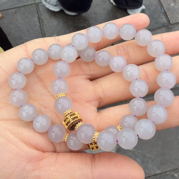 颈饰未镶嵌和田玉赵姐冰紫10多样性发一条