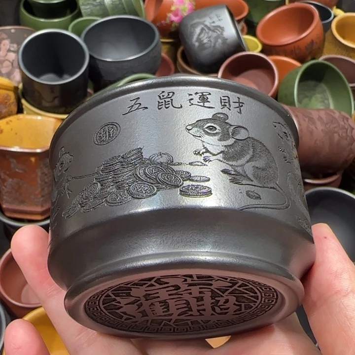 茶杯紫砂全手工紫砂