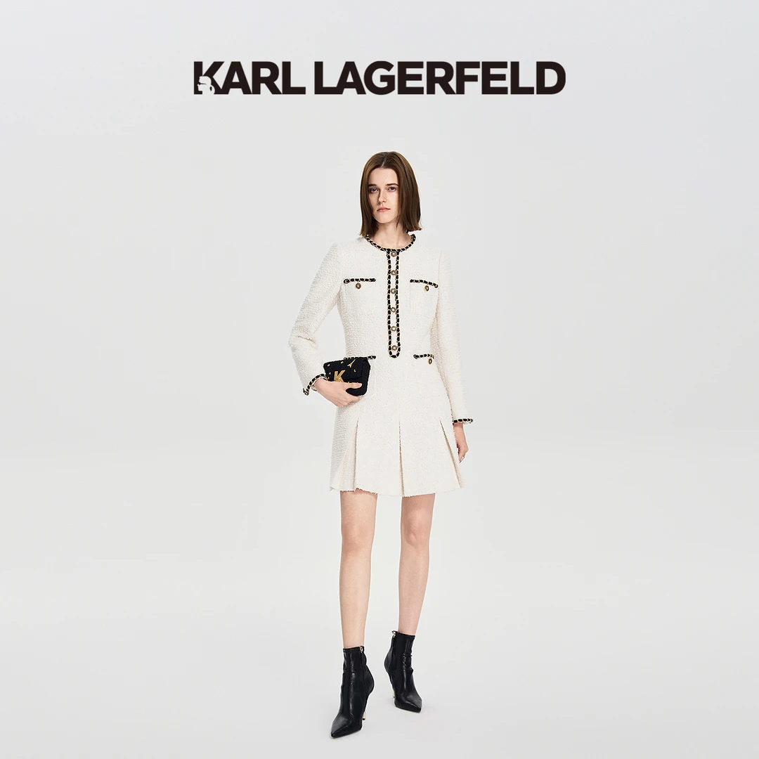 【诗语专属】KARLLAGERFELD秋季新款连衣裙老佛爷M26E1339