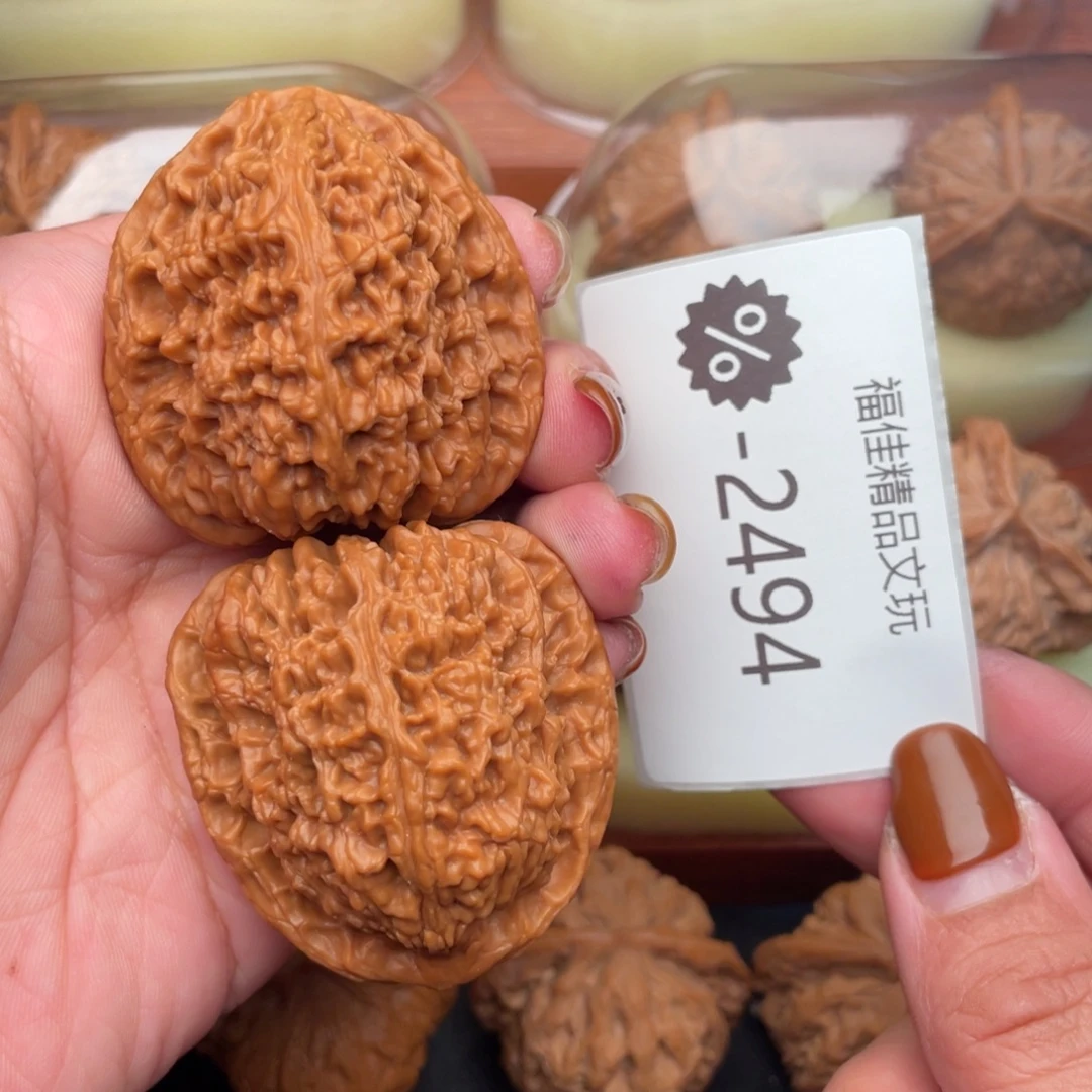 文玩核桃把件44头货高炮南疆石
