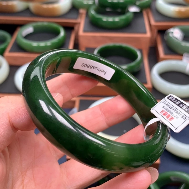 和田玉（碧玉）手镯未镶嵌62