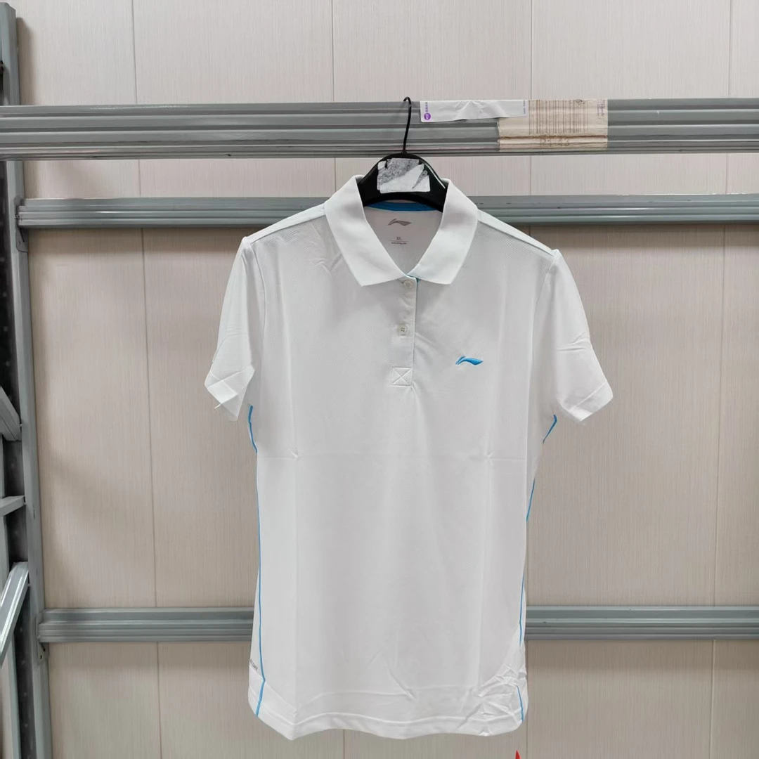 《B品以直播展示为主》李宁短袖夏季女子运动休闲舒适Polo衫APLL202