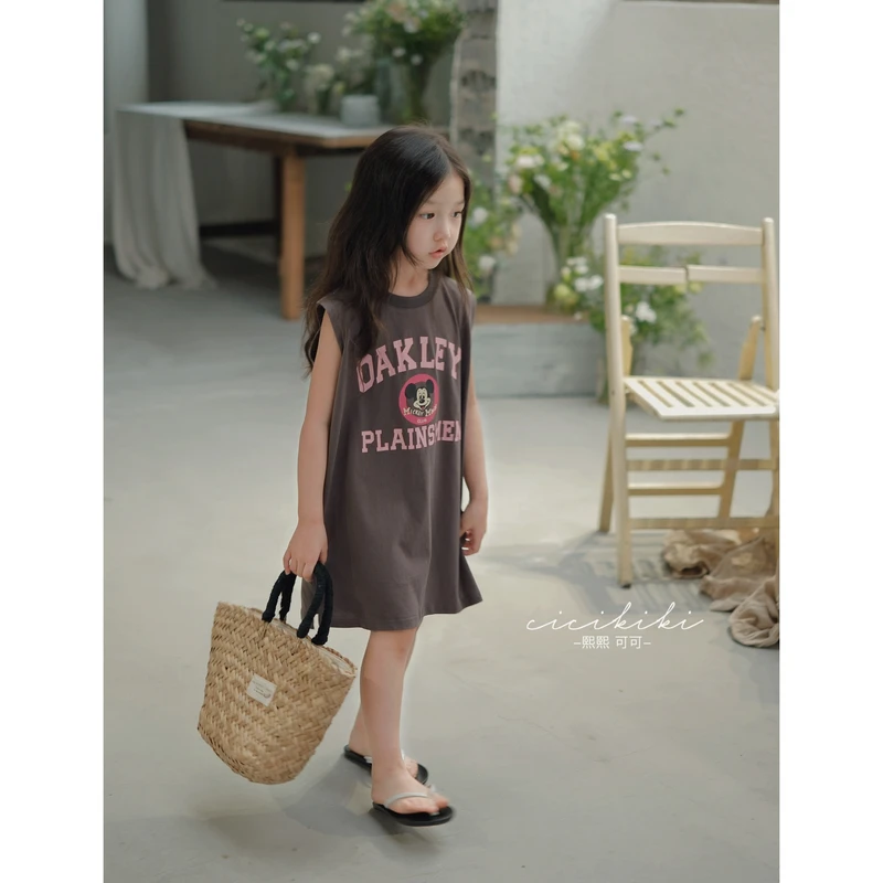 现货【可恩】女童时尚夏款儿童连衣裙熙熙可可TXQ2402