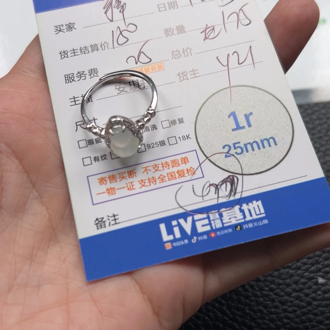 释***寰翡翠银S925镶嵌颈饰翡翠